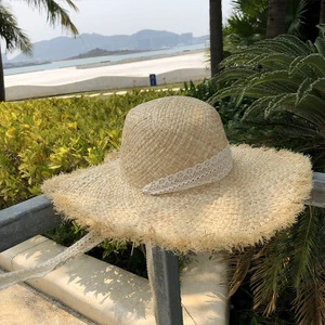 CMX167 European and American women&#39;s foldable straw hat female summer wide brim straw hat