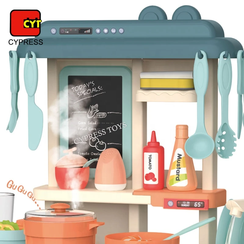 Cocina De Juguete | Spraying Mist Kids Plastic Kitchen Toy Kitchen Cabinet Toys For Girls