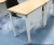 Import Collaborative learning desks school exam desk table student desk intercharge tables with wheels from China