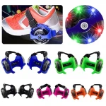 Colorful Flashing Pulley Adjustable Whirlwind for Kids Gift Flash Wheels Heel Adjustable Simply Durable Outdoor Skating Shoes