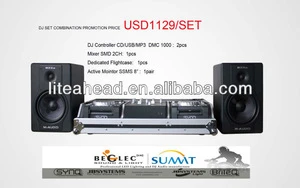Combination Set Compact Portable DJ CD/MP3 USB Player DMC-1000+SMD-2 + AM Speaker