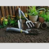 Comfortable and Ergonomic Set 8 Piece Gardening Tools with Gardening Gloves and Tool Bag Heavy Duty Solid Polished Aluminum Head