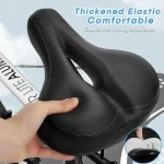 Comfortable Waterproof Bicycle Bike Seat Replacement with Shock Absorbing Ball Wide Bike Seat Memory Foam Bicycle Seat