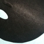 Compressed black viscose facial masques cosmetic skin care