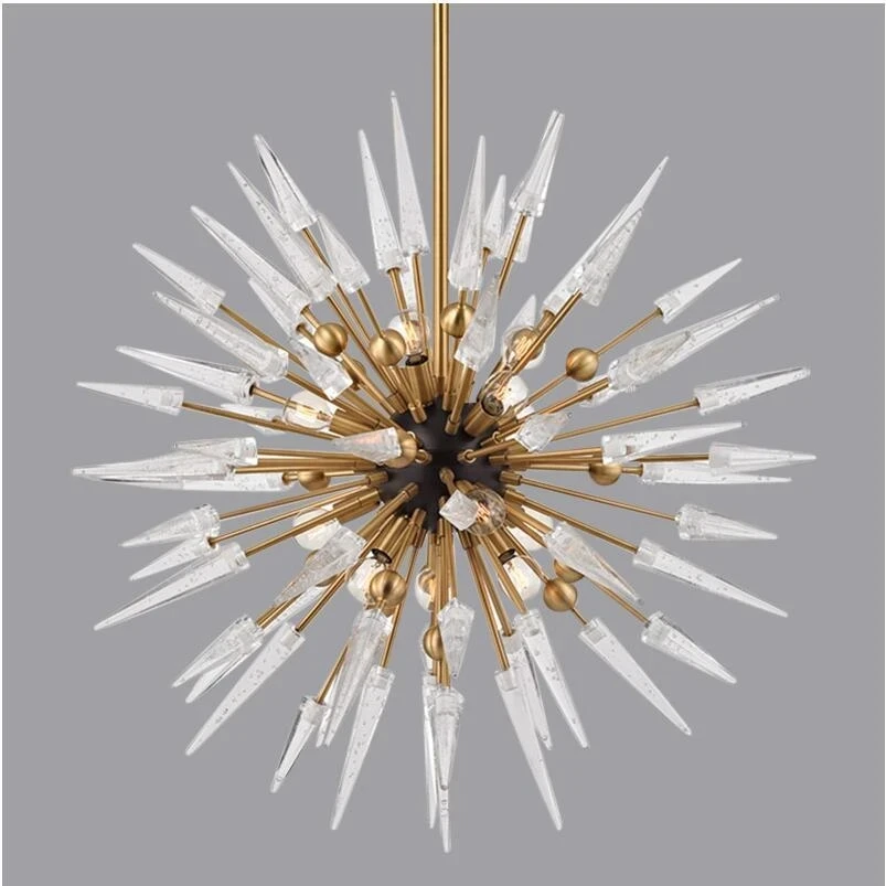 Contemporary Comet Design Crystal Chandelier Villa Living Room Dining Room Single Room Light  Sputnik Art Chandelier