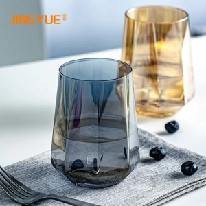 Creative Diamond Crystal Glass Cup Whisky Cup Home Hexagonal Drinking Glass Cup
