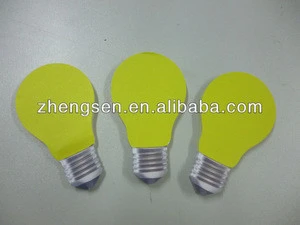 creative green Lamp bulb sticky note memo pad