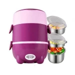 Creative single person portable mini steam rice cooker with steamer