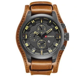 CURREN 8225 Fashion Novelty Top Brand Curren Watch Man Luxury Watches Hand Quartz Watch With Leather Strap
