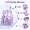 Cusangel TPU Material Waterproof Transparent School Bag Laptop Backpack Clear Backpack School Bag