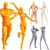 Import Custom 8inch Nude Body Plastic Figures ABS Action Figure Toys  Factory from China
