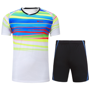 Custom Adult Size 100 % Polyester Tennis Uniform Latest Color Men Tennis uniform