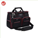 Custom black utility polyester shoulder electrician tool kit bag