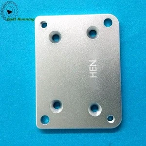 custom cnc milling aluminum base plate with sandblasing anodizing finish applying in electronic toy