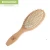 Import Custom logo wholesale natural hairbrush with bamboo pins wooden paddle oval bamboo hair brush from China