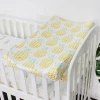 custom organic polyester baby super soft diaper changing pad sheet cover set