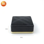 Custom plastic pressed powder case packaging, Empty magnetic square single blush case
