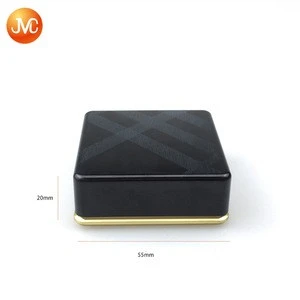 Custom plastic pressed powder case packaging, Empty magnetic square single blush case