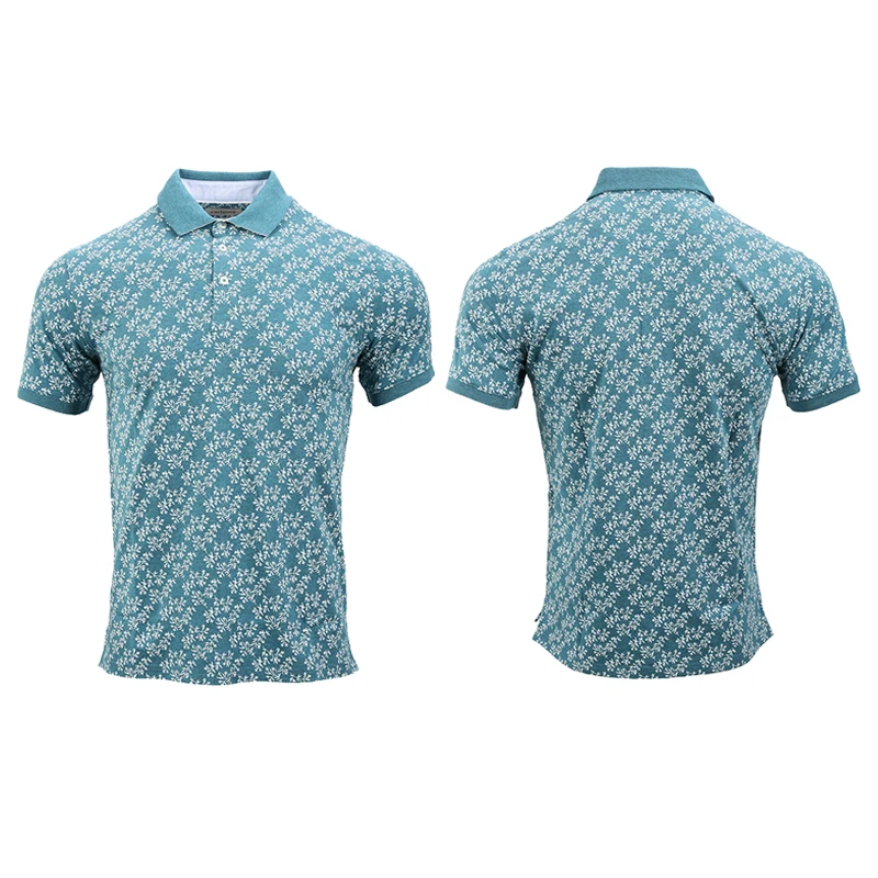 Custom Print Polo T-shirts 100% Cotton Slim Fit Men Polo Shirts