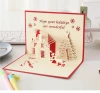 Custom Printed 3D Elk Pop up Christmas Greeting Cards