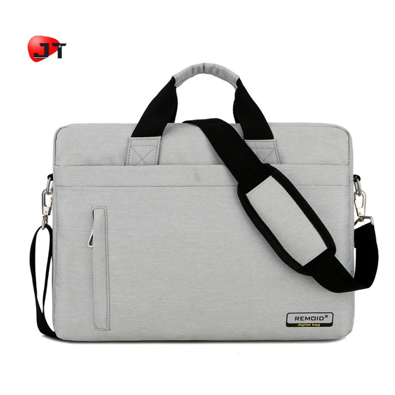 Custom Printed Logo 17 Inch Lightweight Laptop Shoulder Bag Protective Vertical Laptop Bag With Strap For Luggage