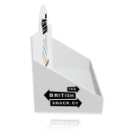 Custom Size Cardboard Face Mask Counter Display Stand Custom Printing Snack Packaging Box PDQ Box