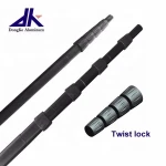 Custom telescopic pole/aluminium pipe with twist lock mechanism for multipurpose