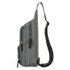 Custom travel vintage classic sport men&#39;s Sling backpack Chest shoulder bag side  canvas  messenger bag