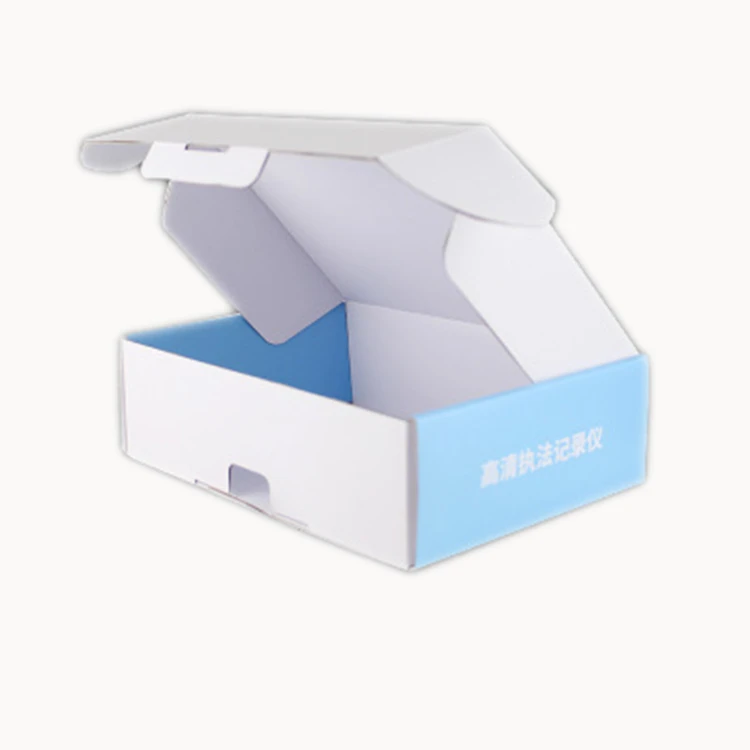 Custom White Printed Corrugated Box Paper Product Packaging Cardboard Postal Mailer Shipping Box