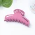 Import Custom wholesale stock fancy acrylic big hair clamp solid color resin fashion girl hair grip Metal plastic hair claw for woman from China