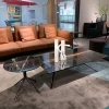 Customized design modern living room furniture natural marble coffee table