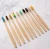 Import Customized logo eco reusable natural bamboo colorful head soft brush toothbrush for hotel from China