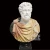Import Customized marble carving stone bust statue human head sculpture from China