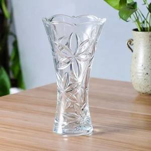 Customized Transparent Glass Vases Home Decor glass Vases   Decorative Glass Vases