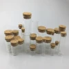 Customized & wholesale flat or round bottom  borosilicate glass test tube with cork lid for lab application
