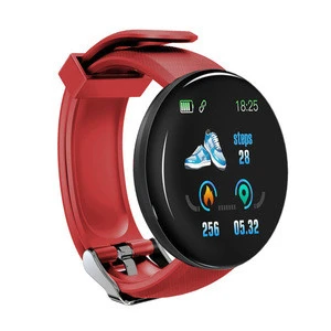 D18 round Smart Wristband IP67 Waterproof touch sport Pedometer Activity Tracker Watch