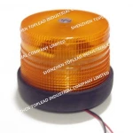 DC12-48V PC lens Rubber Base Yellow LED Strobe Lamp traffic light