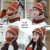 Import DDA556 Plain Fleece Lined Knitted Hat Touch Screen Gloves Lady Collar Sets Warm Knit Beanie Pom Pom Winter Hats Gloves Scarf Set from China