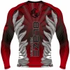 Design your own Customized sublimation full sleeve Rashguard, OEM Mens MMA Custom Printed Rash Guard,