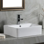 Designer Malaysia Cabinet Countertop Bathroom Ceramic Hand Wash Basin