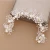 Import designs White pearl and transparent flower headwear bride wedding tiaras and crowns wholesale HA-1323 from China