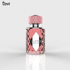 Devi wholesale luxury 50ml 100ml square round spray cap empty refill glass bottle perfume bottle with packing