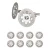 Import diamond disc 30 mm Carbon Steel Diamond Wheel Blades Rotary Cutting Tool With Two Mandrel Arbor Cut Off from China