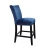 Dingzhi Furniture Modern High Chair For Bar Table Velvet Wood Kitchen Bar Chair