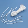 direct factory Knitting  2.5 mm round circular elastic rope Spandex Nylon material ear loop withe color ear elastic
