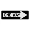 Directional One Way With Arrow Traffic Safety Road Sign Aluminum Reflective Street Sign