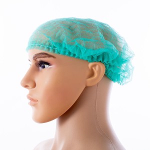 Disposable Strip Bouffant Head Cover Hair Net Surgical Doctor Hat Mob Cap