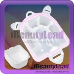 Double Layer Thickening Foam Hand Manicure Bowl Finger Tips Soaker Remover Treatment nails supplies for Nail Treatment