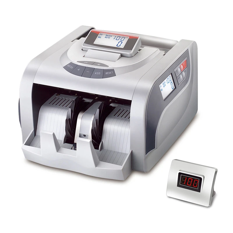 Double LCD Display Loose Note Counter with UV+MG+SIZE detection EU-860T Counterfeit Detector Money Counting Machine