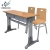Import Double School Bench Student Desk Attached Chairs from China